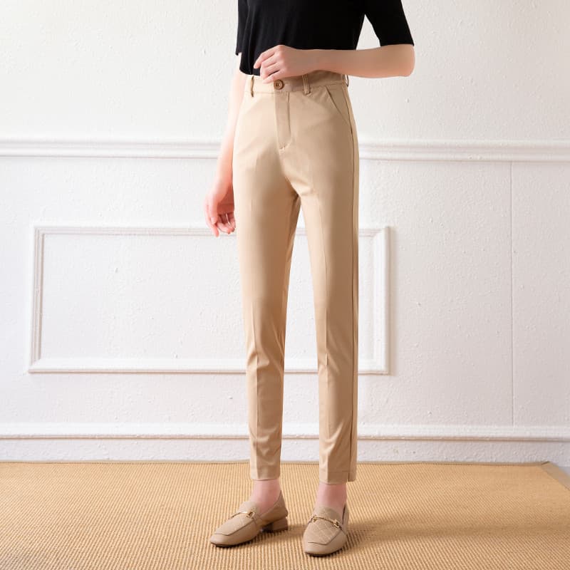 スキニーパンツ 美脚効果抜群 細身テーパードパンツ