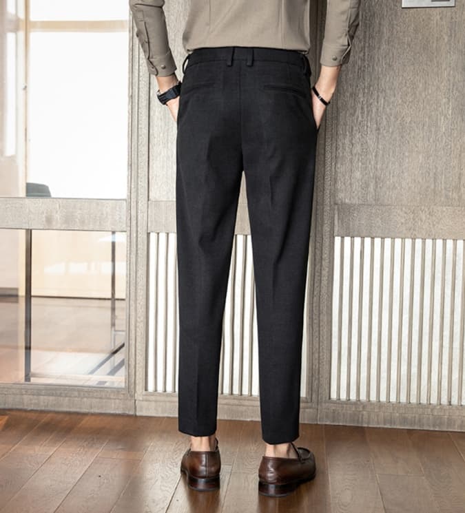 スキニーパンツ シンプル細身スラックス美脚パンツ