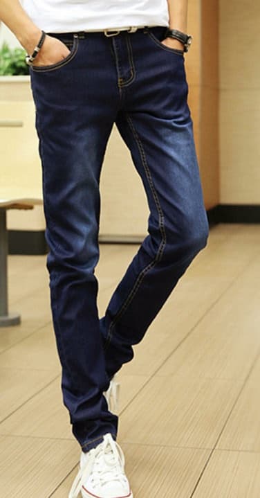 スキニーパンツ すっきりシルエットデニムパンツ