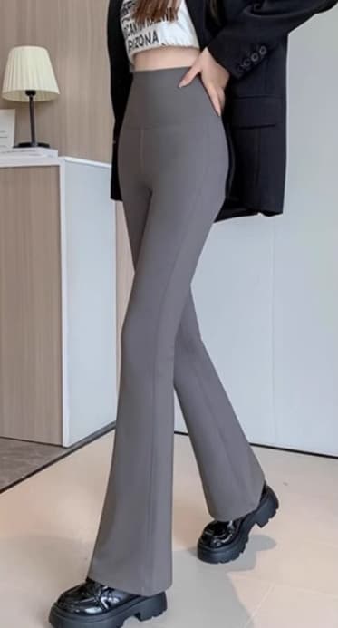 スキニーパンツ 微起毛フレアパンツ