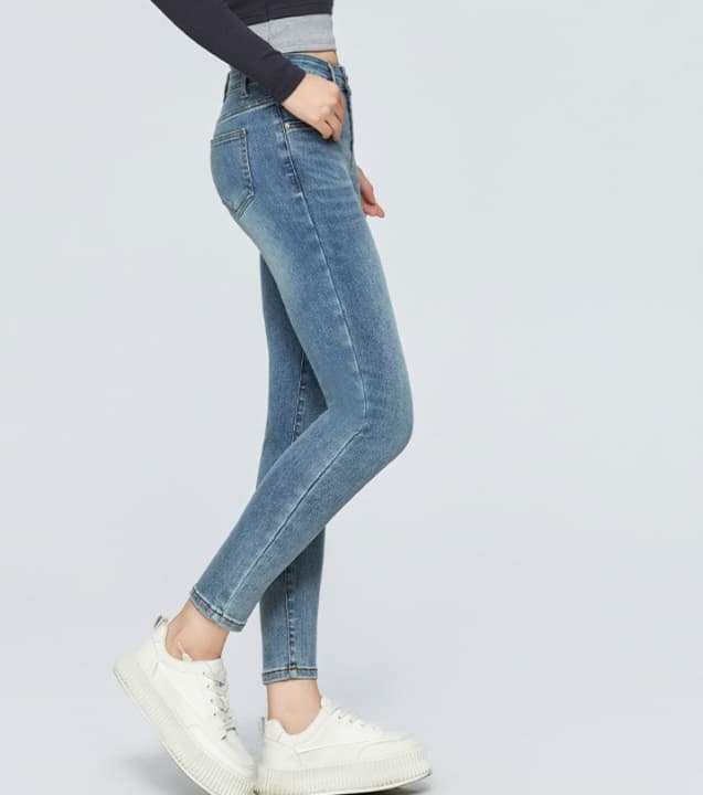 スキニーパンツ 美シルエット スリムフィットデニム