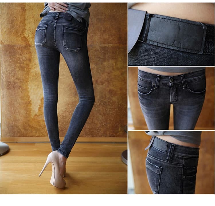 スキニーパンツ 美脚シルエットスキニーデニム