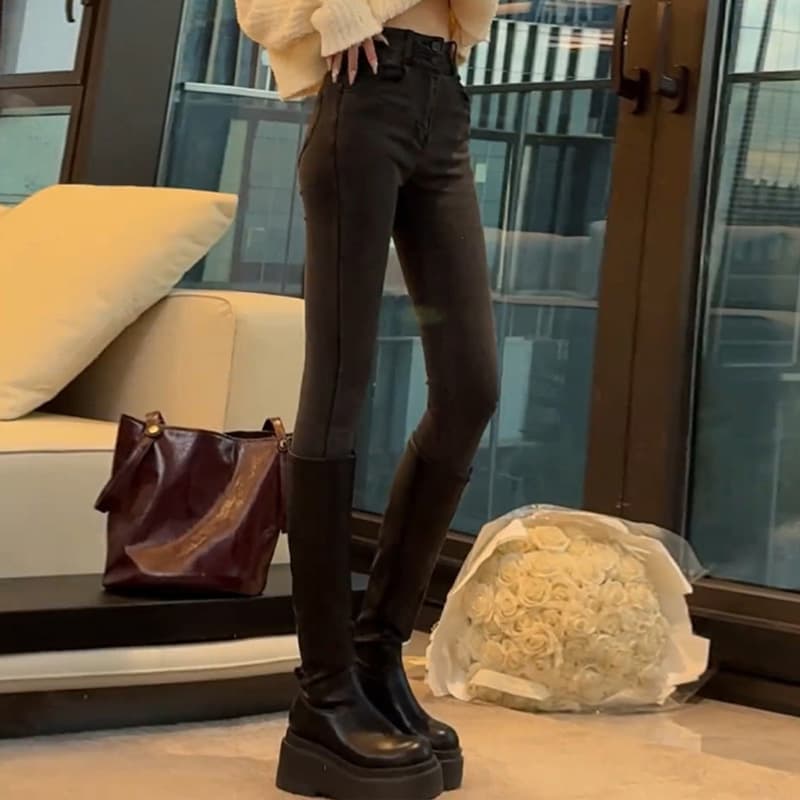 スキニーパンツ ストレッチ美脚スキニーデニム