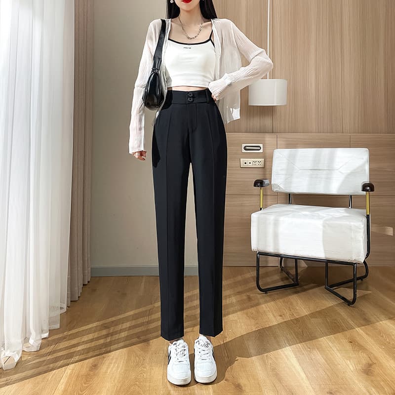 スキニーパンツ 美脚シルエット ハイウエストパンツ
