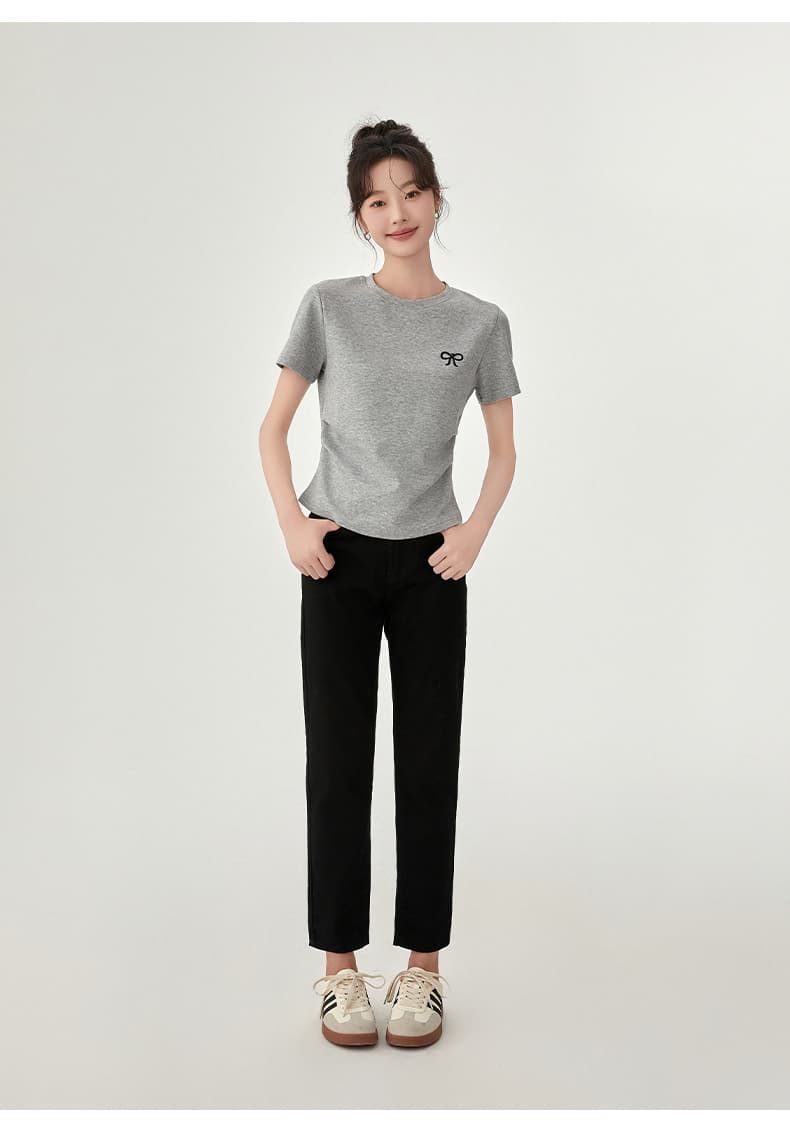 スキニーパンツ すっきりシルエット 美脚ストレートパンツ