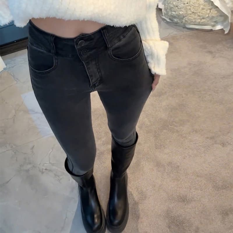スキニーパンツ ストレッチ美脚スキニーデニム