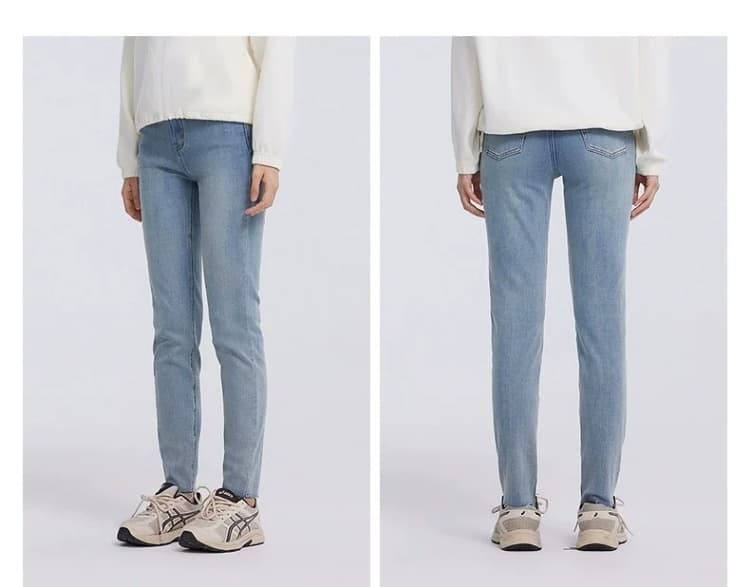 スキニーパンツ ハイウエスト スリムストレッチパンツ