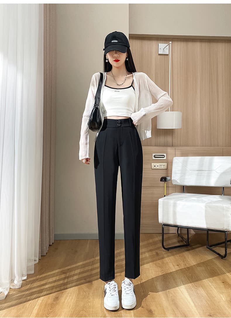 スキニーパンツ 美脚シルエット ハイウエストパンツ